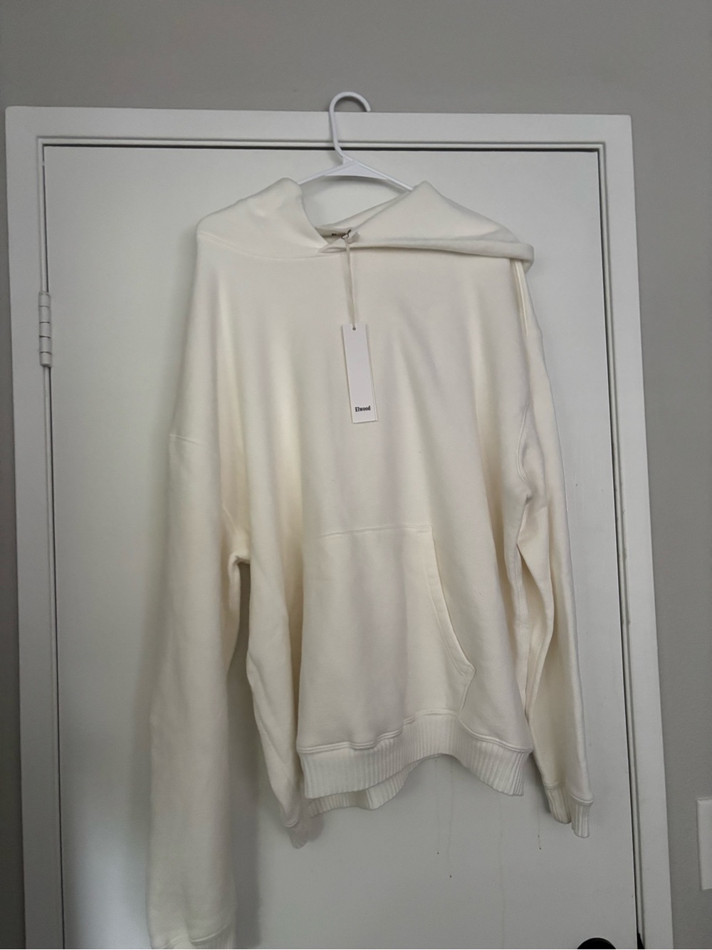 Elwood White Men's Hooded Sweatshirt